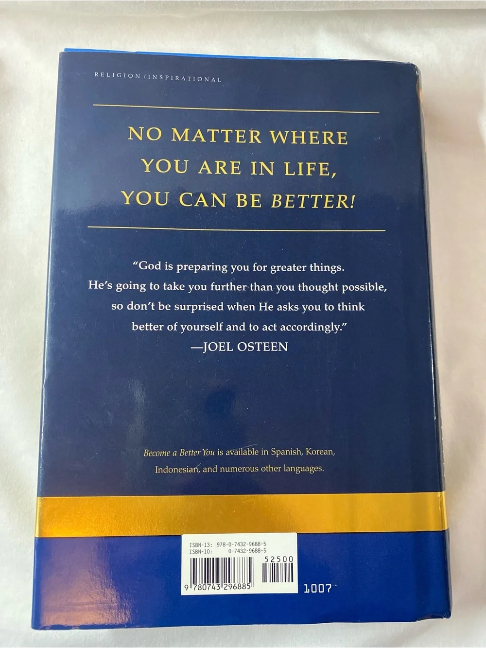 Joel Osteen Become a Better You Hardcover #book #inspirational #selfhelp 2007